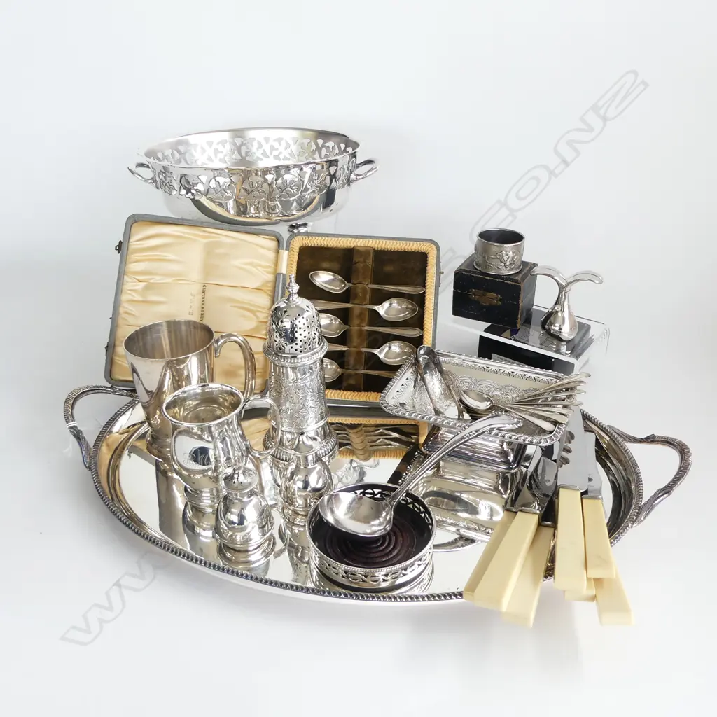 EP GALLERY TRAY EP COLLECTION & WHITE HANDLED KNIVES Image 1++