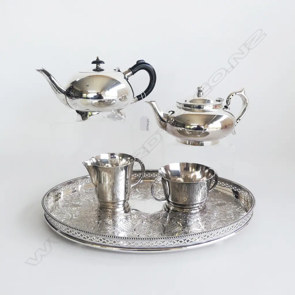 EP GALLERY TRAY 2 EP TEAPOTS & C/SUGAR Image 1++