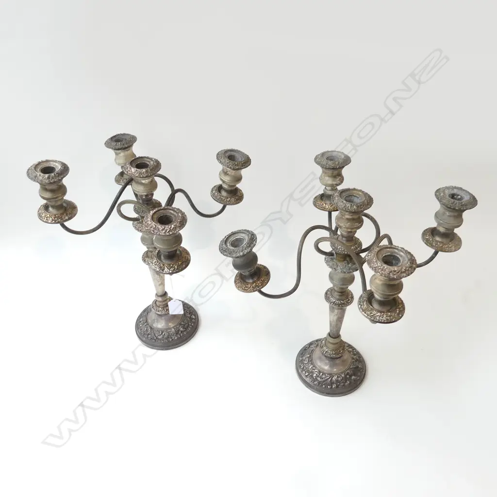 PR SILVER PLATE CANDELABRA H.400mm Image 1++