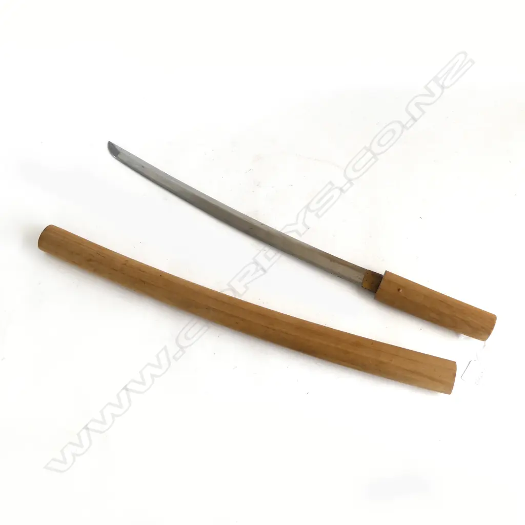 JAPANESE WAKIZASHI SWORD IN BAMBOO SCABBARD L.750mm Image 1++