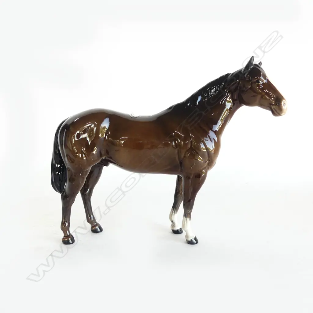BESWICK HORSE 'HACKNEY BLACK'. H.200mm Image 1++