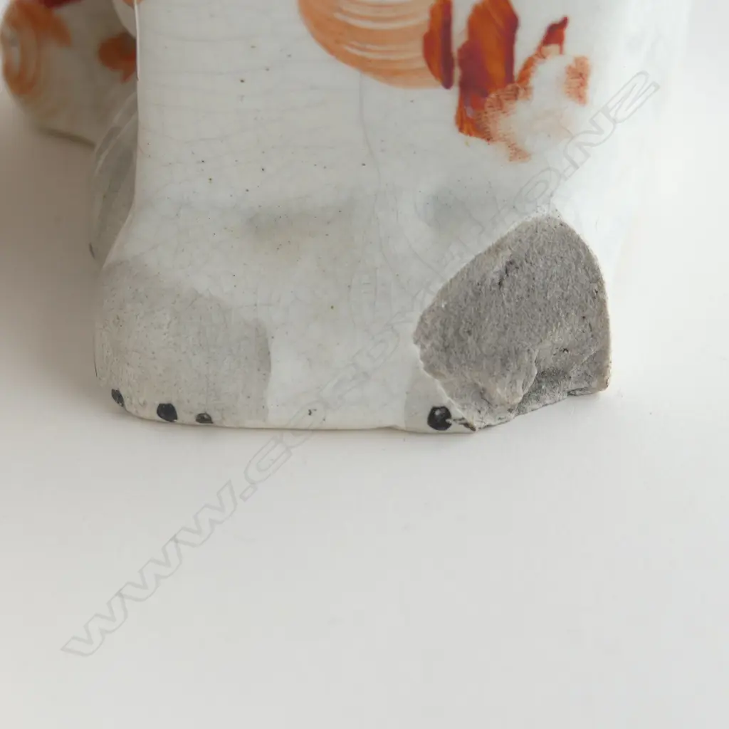 PR ANTIQUE STAFFORDSHIRE DOGS H.150mm CHIP TO ONE Image 1++