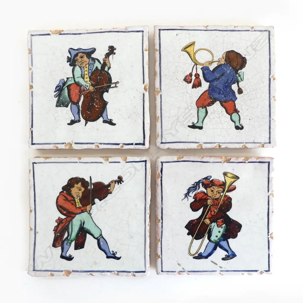 4 PORTUGUESE TILES 130MM X 130MM Image 1++