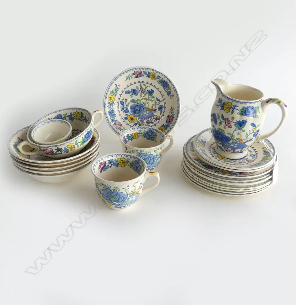20 PCES MASONS 'REGENCY' CHINA, minor faults Image 1++
