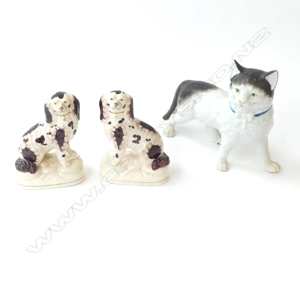 PR STAFFORDSHIRE DOGS H.130mm + CAT L.210mm Image 1++