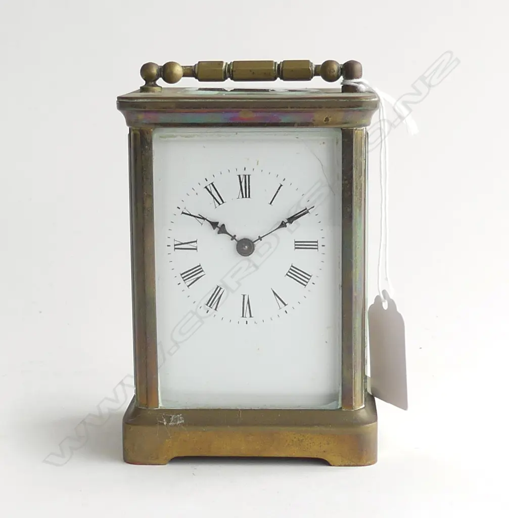 FRENCH CARRIAGE CLOCK H.120mm w. KEY Image 1++