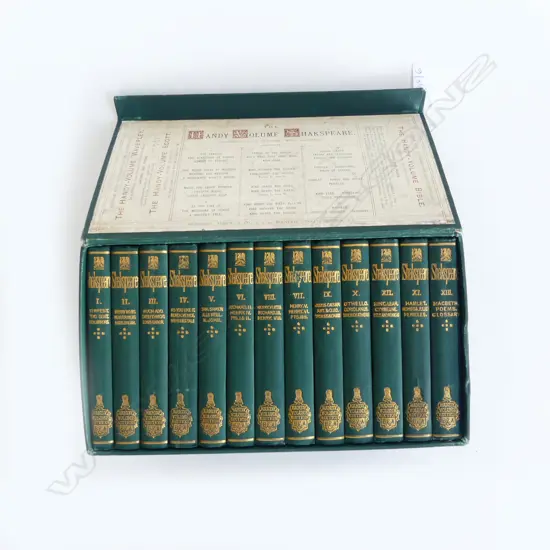 'THE HANDY VOLUME SHAKESPEARE' 13 VOLS, BOXED