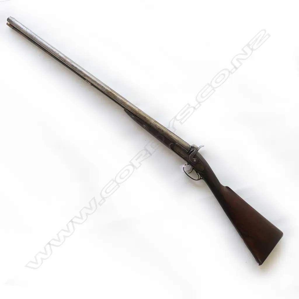 12g double barrel muzzle loading shotgun by Blackett & Son, Image 1++