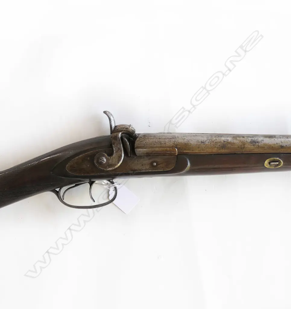 12g double barrel muzzle loading shotgun by Blackett & Son, Image 1++