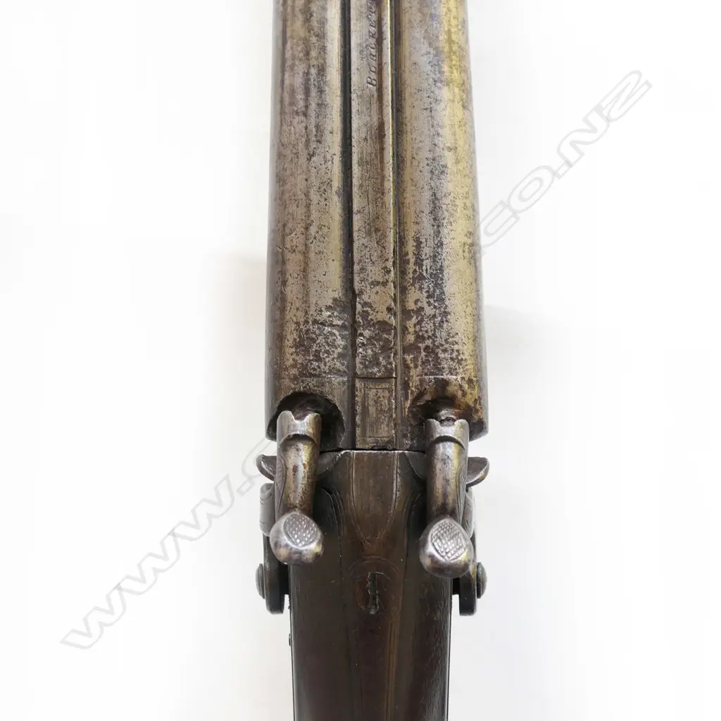12g double barrel muzzle loading shotgun by Blackett & Son, Image 1++
