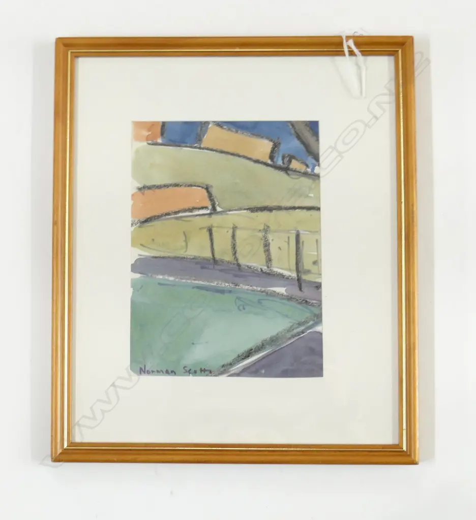 NORMAN SCOTT, ABSTRACT, MIXED MEDIA, 195x145mm Image 1++