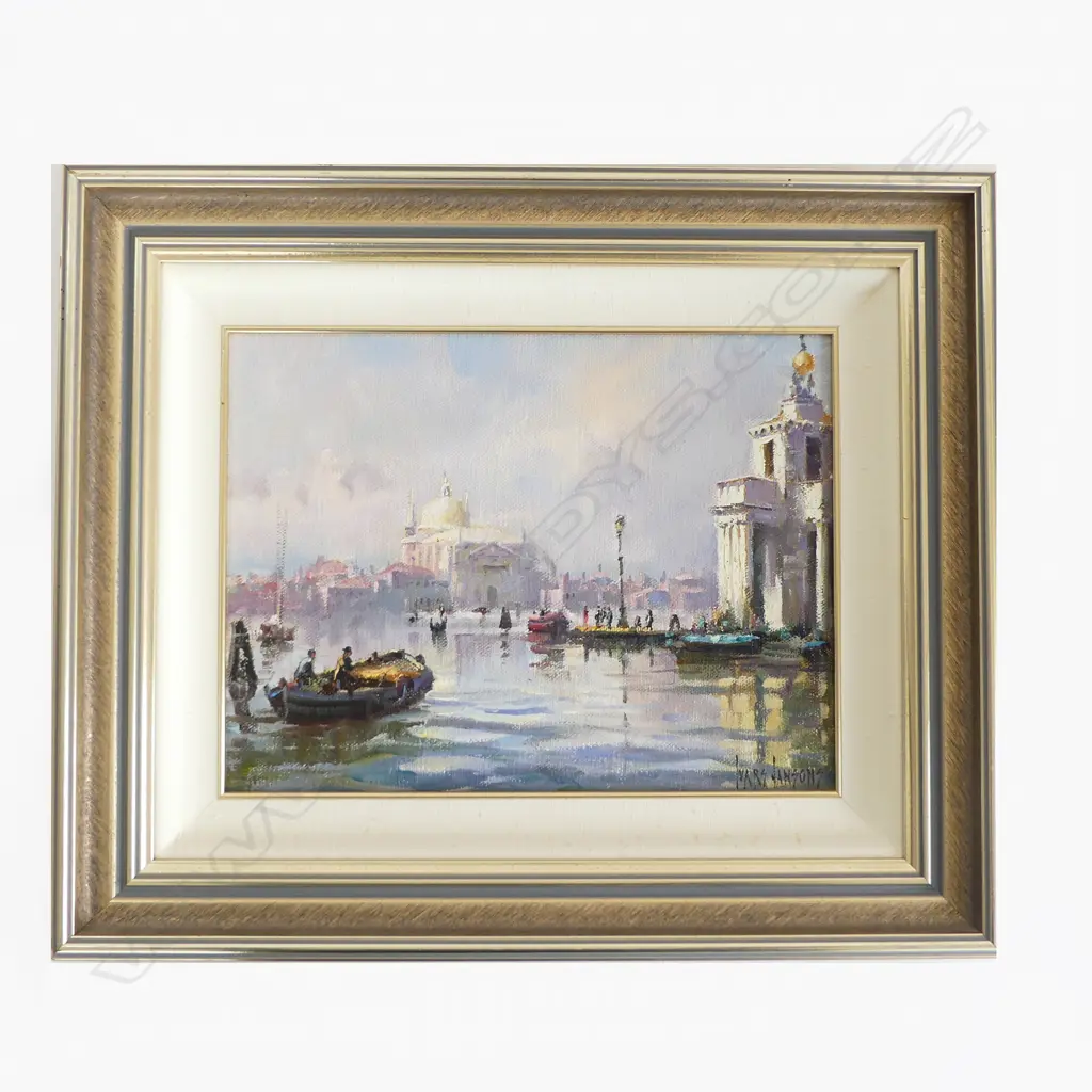 IVARS JANSONS (AUST. 1939-2017) 'GRAND CANAL, VENICE' OIL ON BOARD 255x340mm  Image 1++