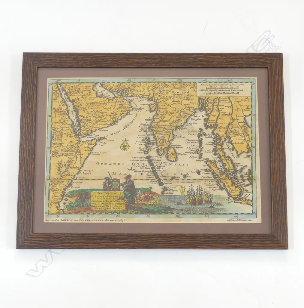 OLD LITHOGRAPHIC MAP OF ARABIAN PENINSULA & ASIA, 280 x 410mm Image 1++