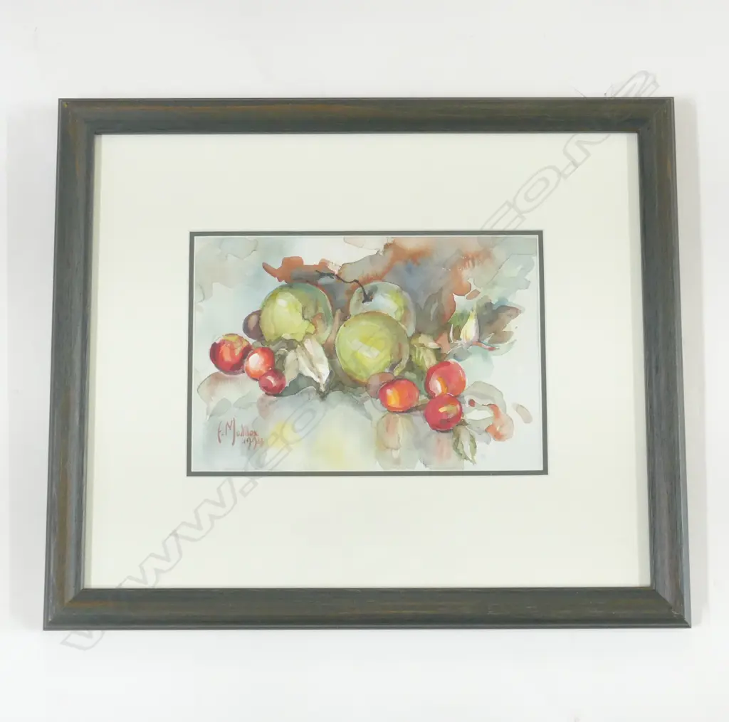 E MADDOX FRUIT W/C, SIGNED DATED 1994, 200 x 280mm Image 1++