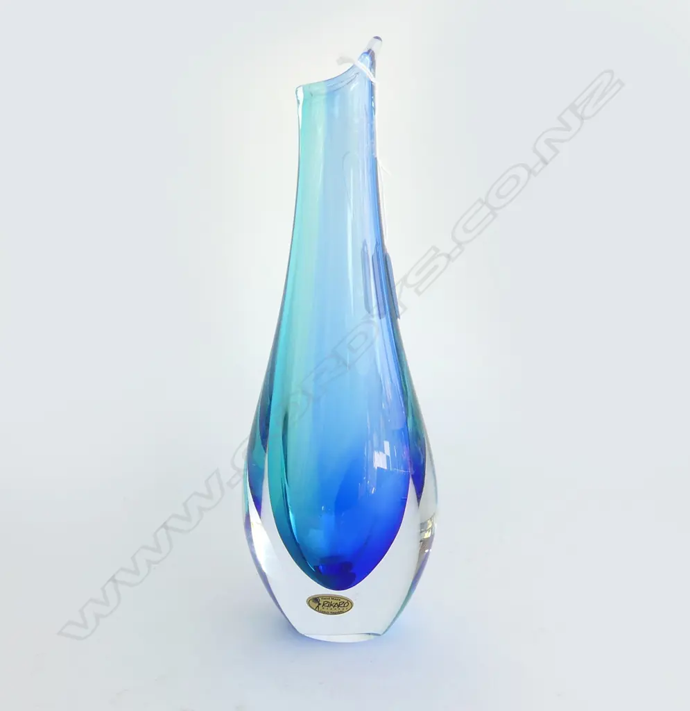 CZECH RIKARO ART GLASS VASE H.280mm Image 1++