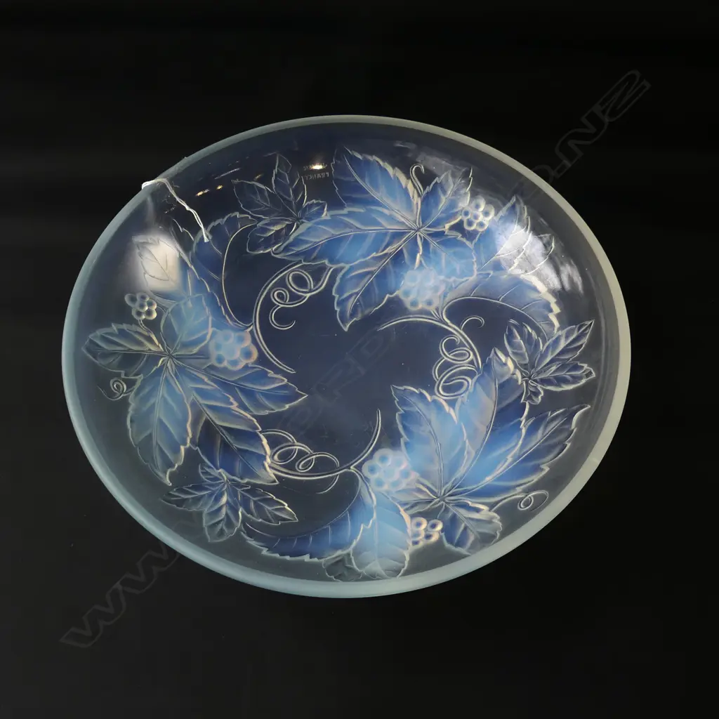 JULIEN FRENCH ART DECO ART GLASS BOWL 305mm dia Image 1++