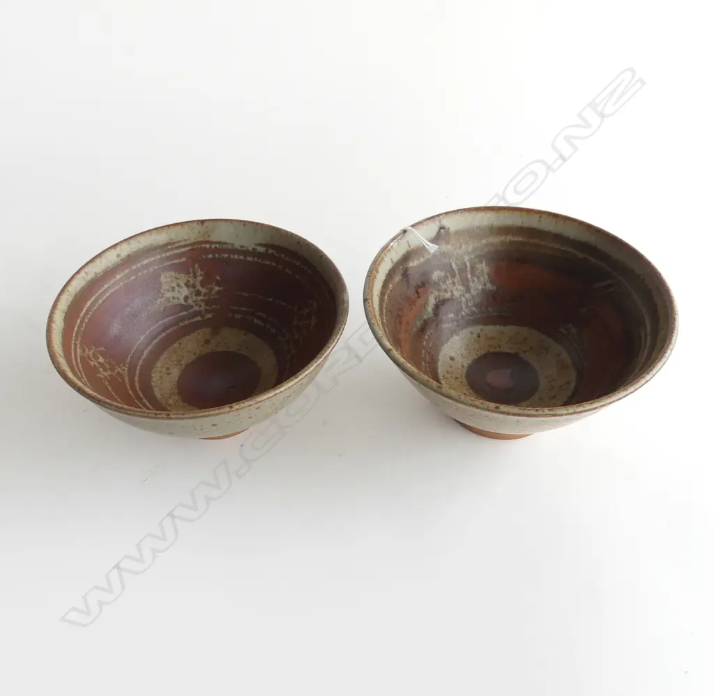 2 PETER STICHBURY BOWLS 150mm dia Image 1++
