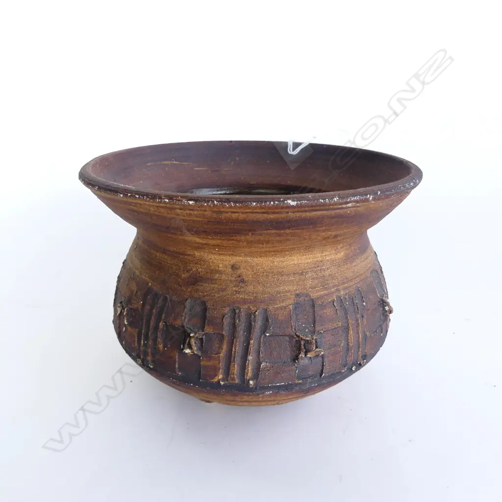 DORIS DUTCH MATT UMBER SQUAT VESSEL H.125mm Image 1++