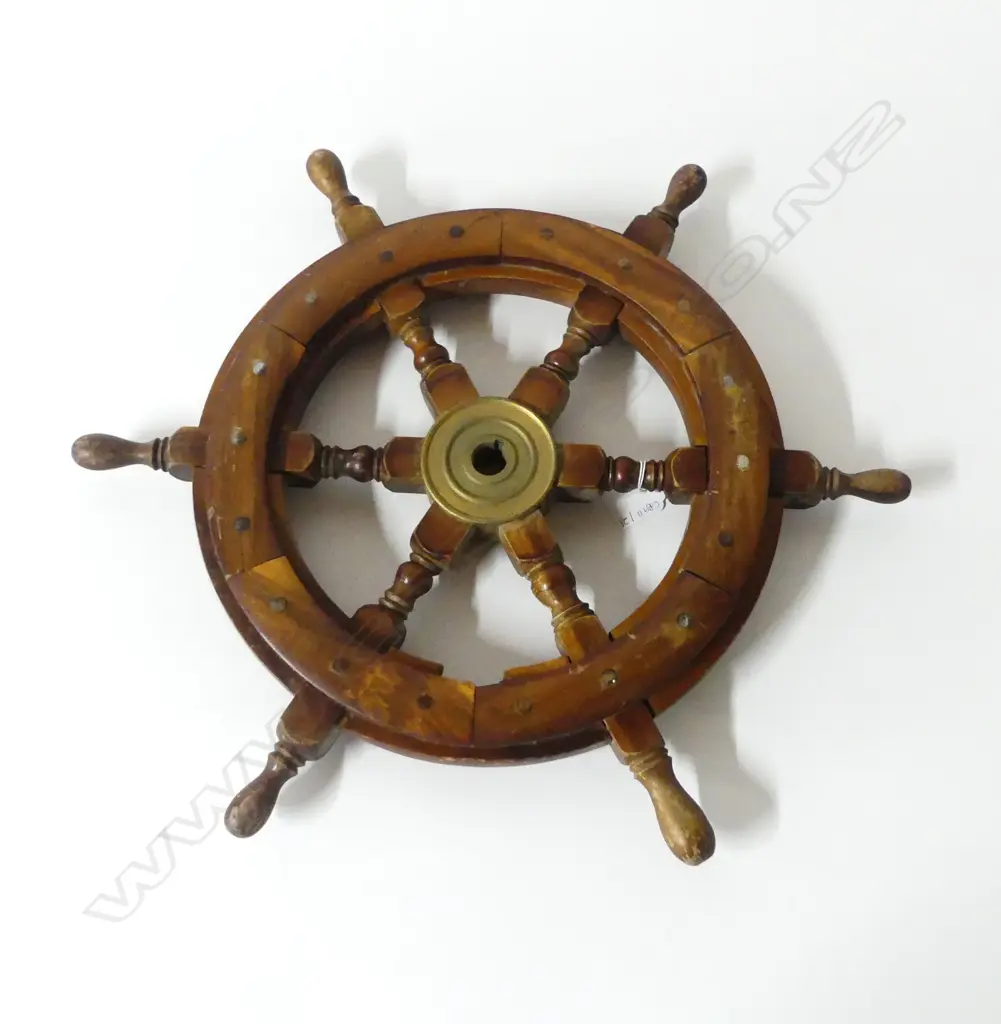 WOODEN SHIPS WHEEL 490mm dia Image 1++