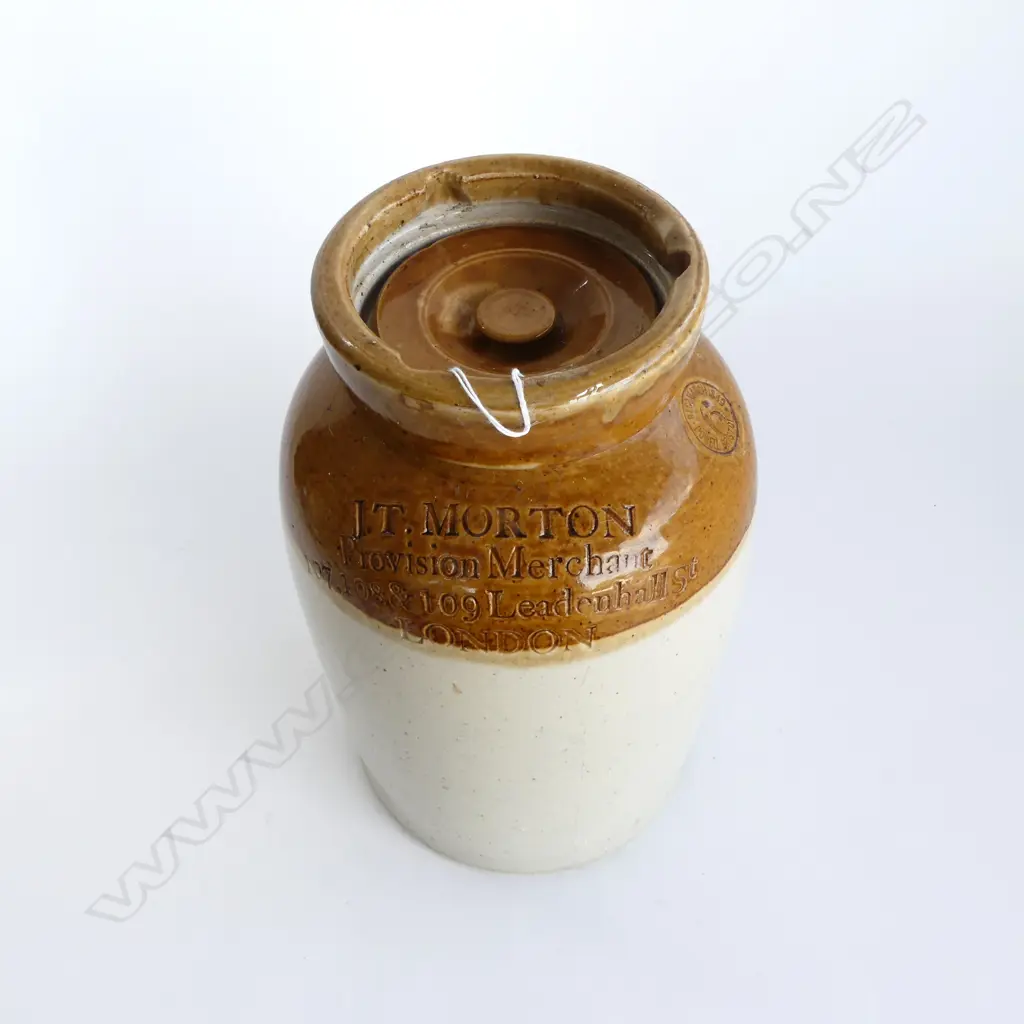 LIDDED CROCK 'J. T. MORTON LONDON' H.330mm Image 1++