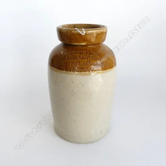 LIDDED CROCK 'J. T. MORTON LONDON' H.330mm