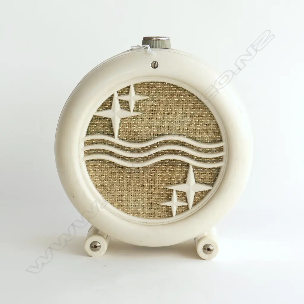 WHITE BAKELITE SPEAKER, 190mm Dia 200mm Image 1++