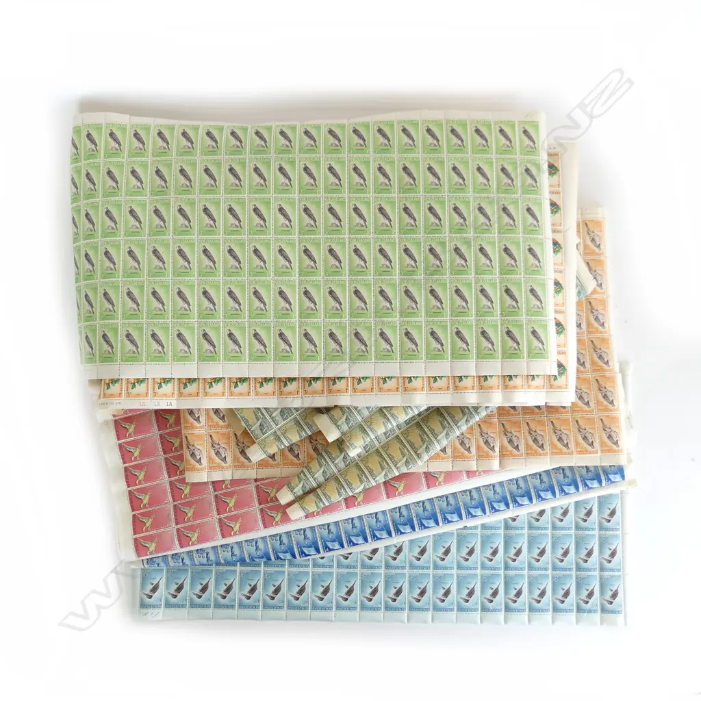 10 (approx) NZ MINT HEALTH STAMPS IN MOSTLY FULL SHEETS Image 1++