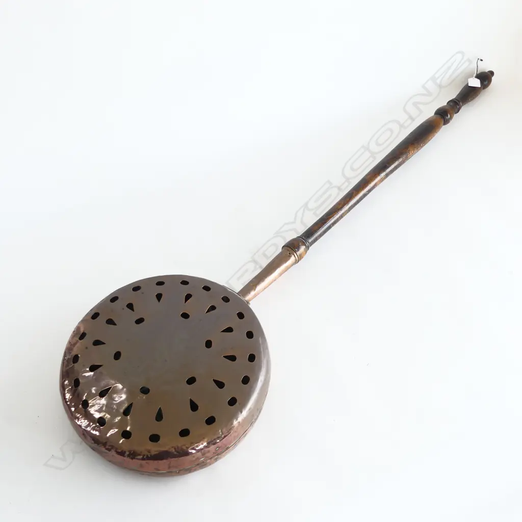 ANTIQUE COPPER BED WARMER L.1120mm Image 1++