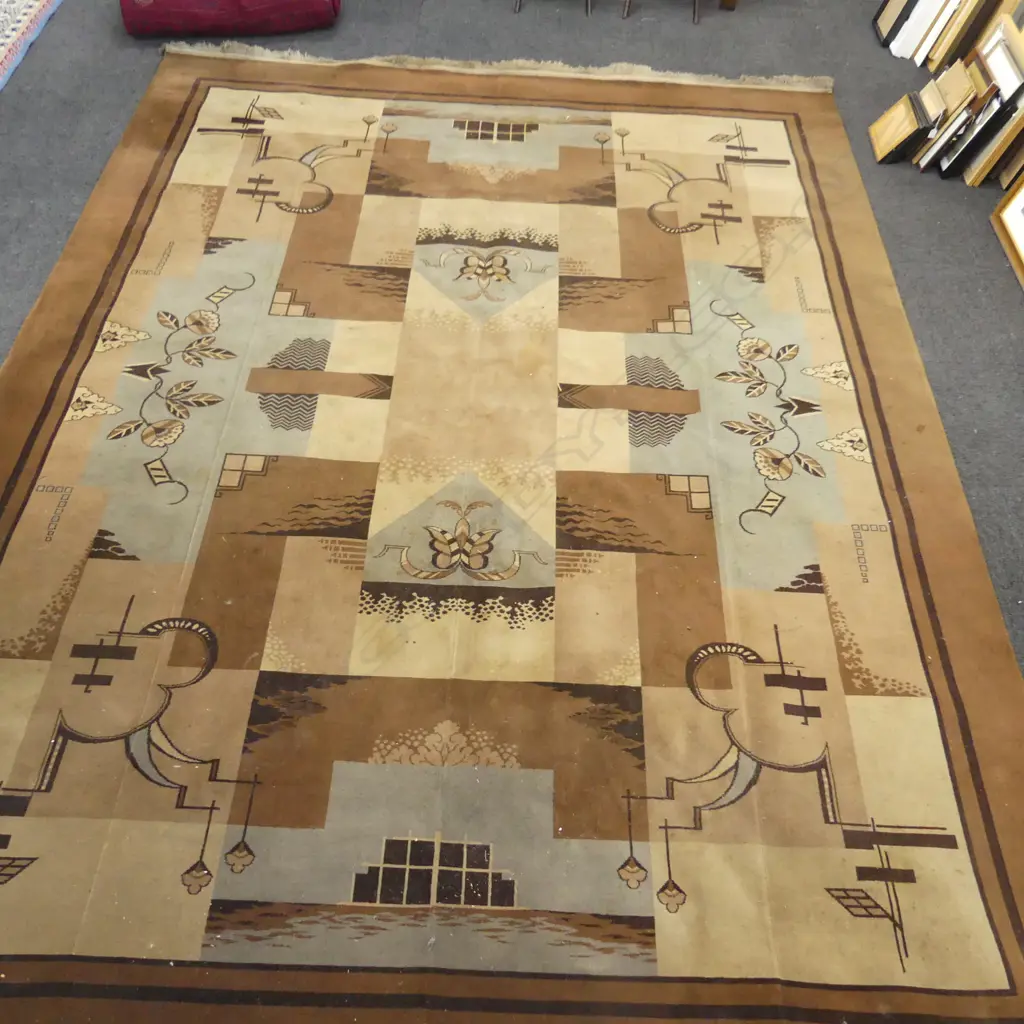 LG MACHINED ART DECO CARPET (requires cleaning) 3700x2700mm Image 1++