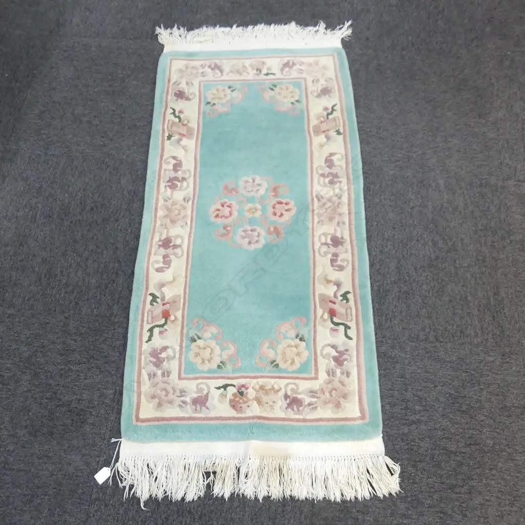 ORIENTAL GREEN TUFTED RUNNER 1300x630mm Image 1++