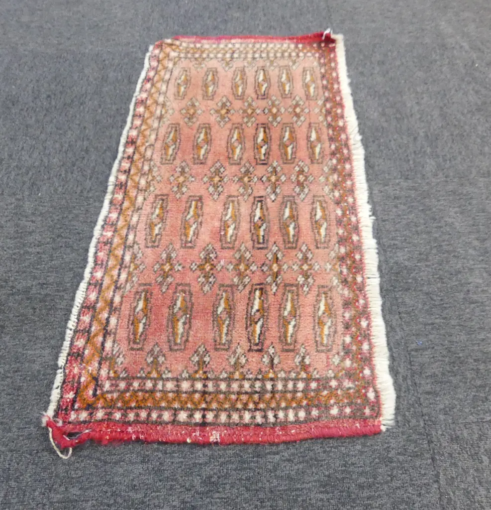 HAND KNOTTED ALL WOOL RUG 450x1040mm Image 1++