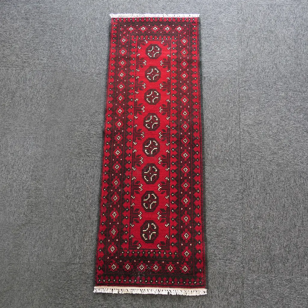 HANDKNOTTED TURKMAN RUNNER, 1500 x 520mm Image 1++
