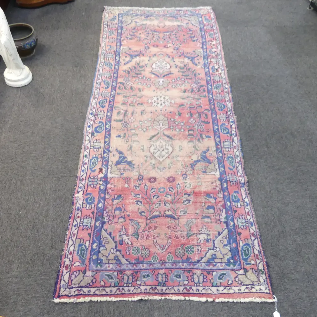 HAND KNOTTED WOOL PILE RUG 2600x1100mm Image 1++
