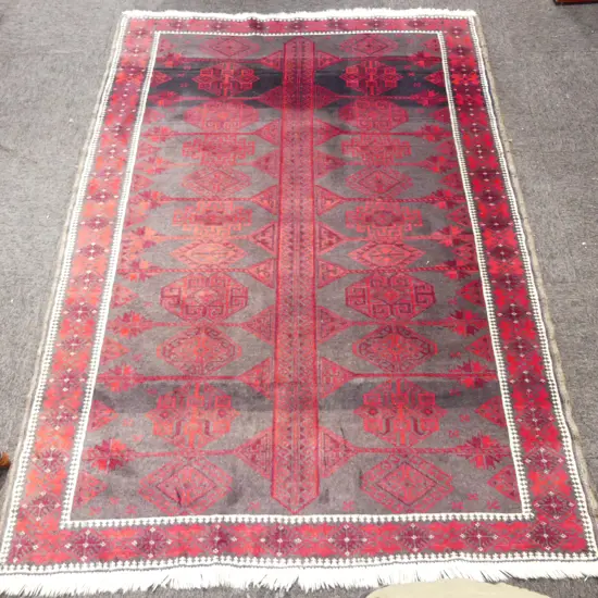 HAND KNOTTED ALL WOOL IRANIAN BALUCHI RUG 1930x1350mm