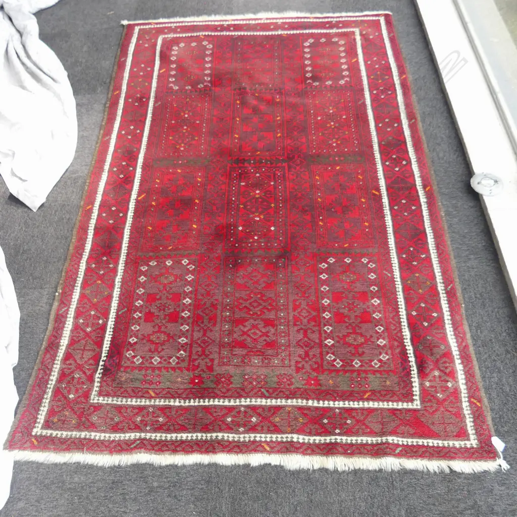 HAND KNOTTED ALL WOOL IRANIAN BALUCHI RUG 2080x1300mm Image 1++