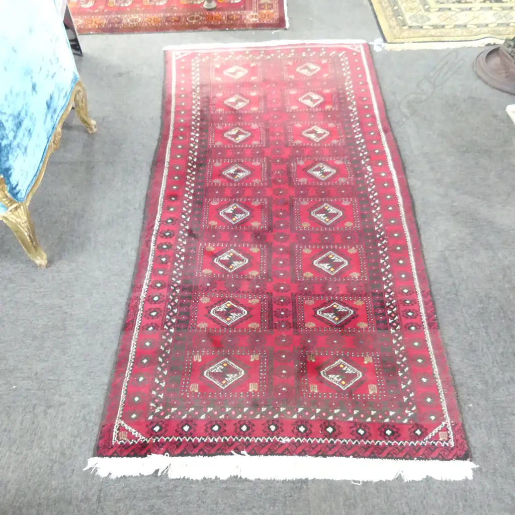 HAND KNOTTED WOOL PILE IRANIAN BALUCHI 2000x950mm Image 1++