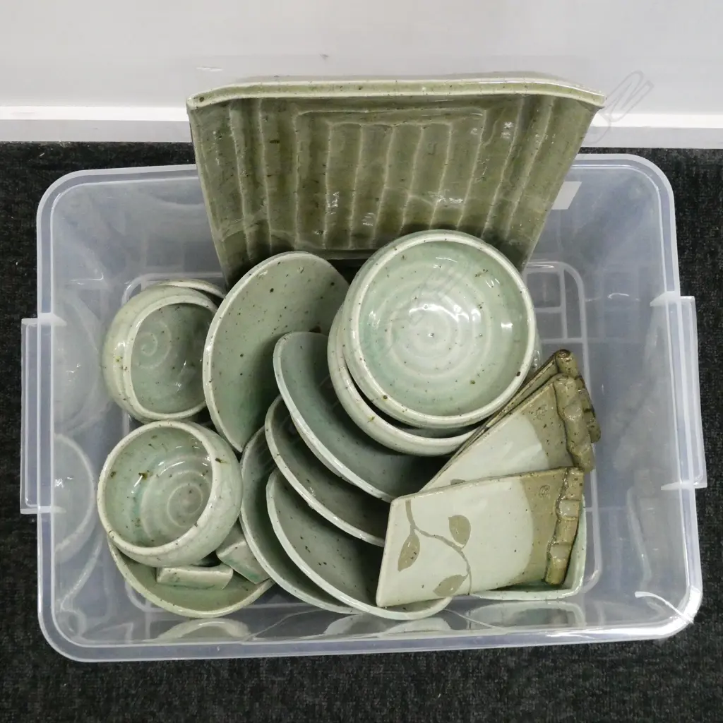 ORIENTAL RUSTIC CERAMICS; CELADON GLAZE Image 1++