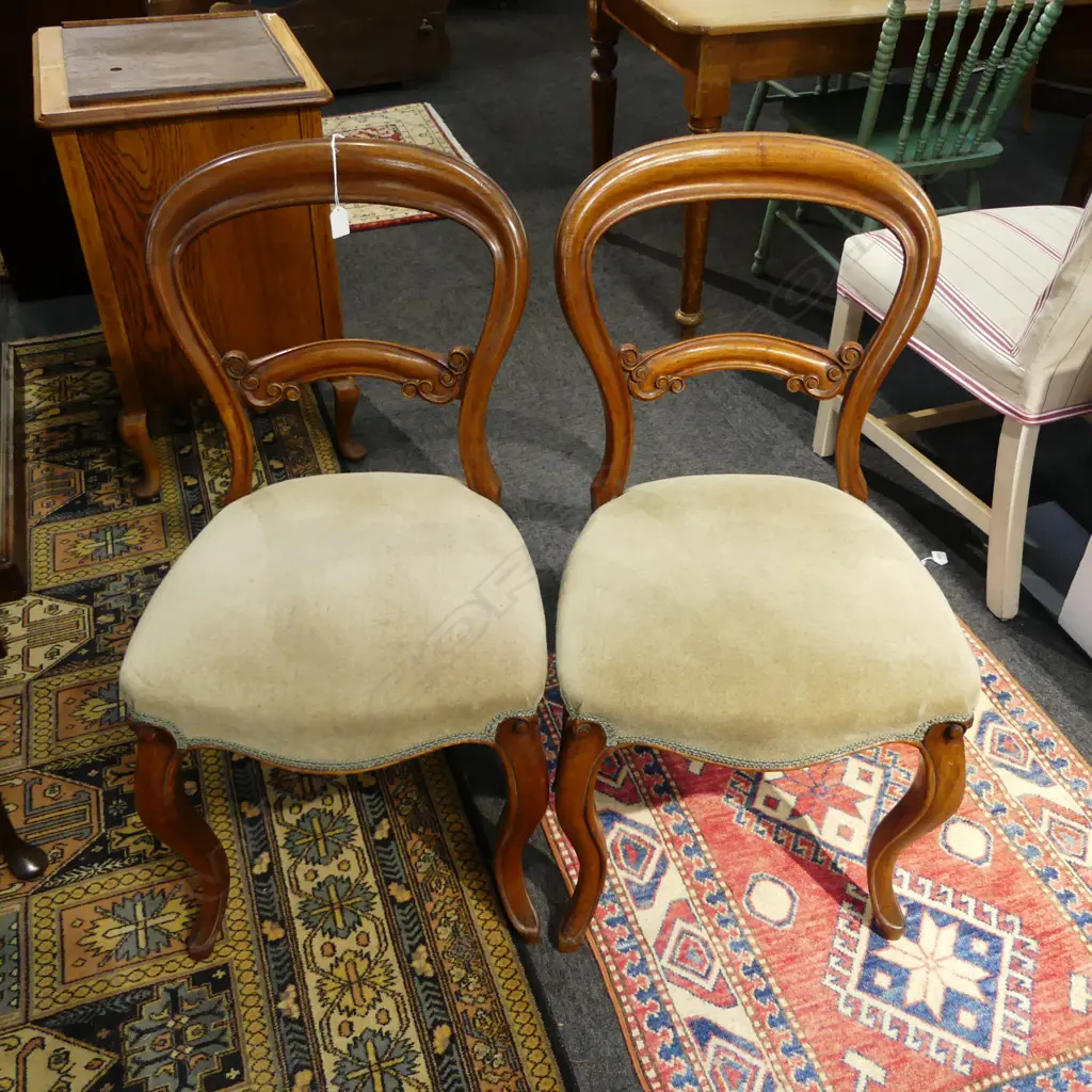 PR VICTORIAN BALLOON BACK DINING CHAIRS Image 1++