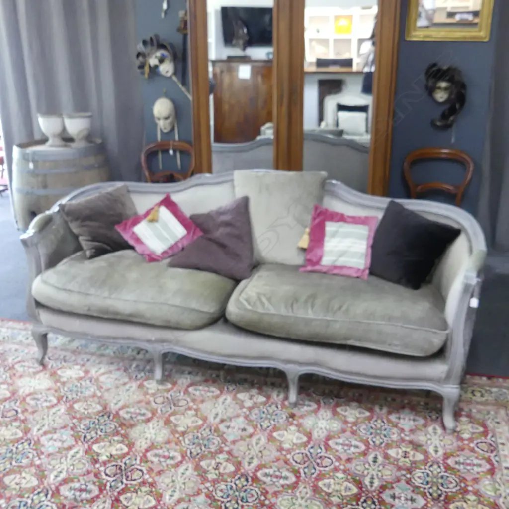FRENCH STYLE SOFA, cat scratches, esp to back 2100x700x900mm Image 1++