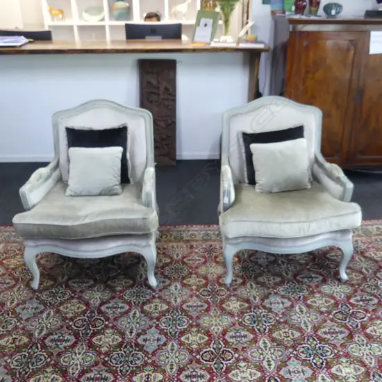 PR FRENCH STYLE ARMCHAIRS, cat scratches 800x700x950mm
