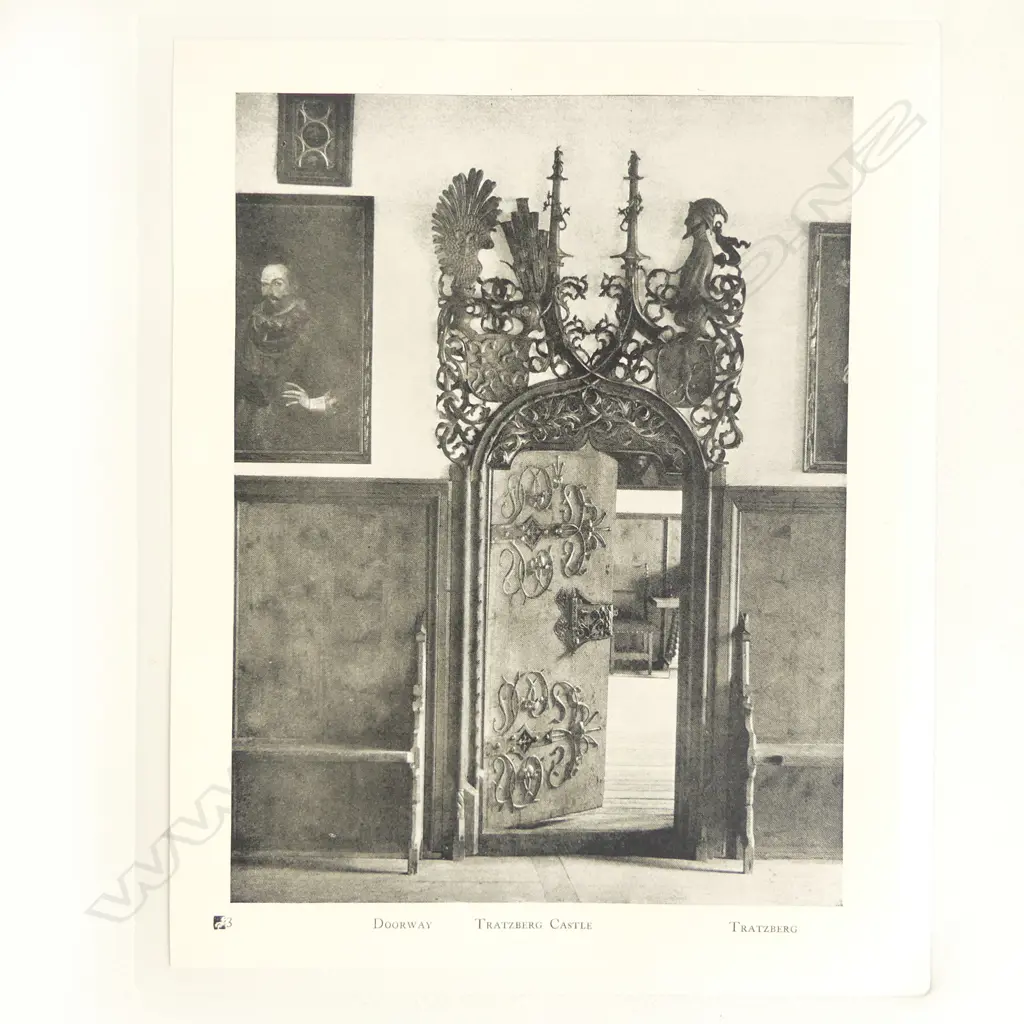 OLD BOOK; TYROLIAN INTERIORS: 60 PLATES FROM PHOTOGRAPHS BY OTTO SCHMIDT, CLEVELAND 1919 360x280mm Image 1++
