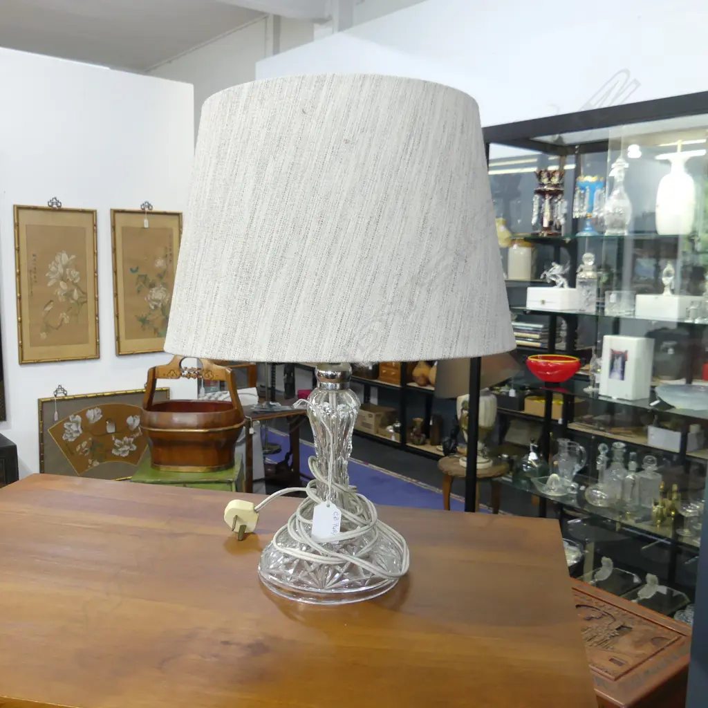 WEBB CORBETT CRYSTAL TABLE LAMP H.400mm Image 1++