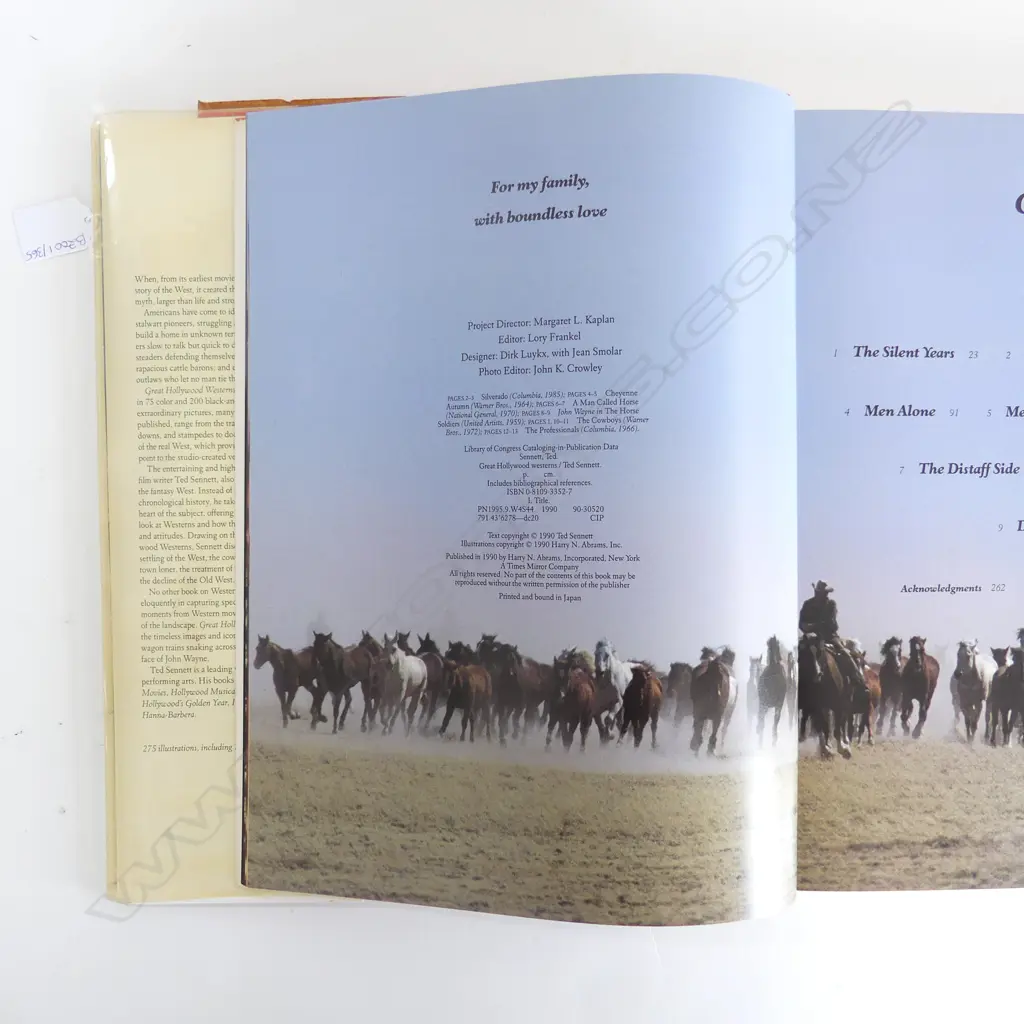 COFFEE TABLE BOOK 'GREAT HOLLYWOOD WESTERNS' TED SENNETT 345x275mm Image 1++