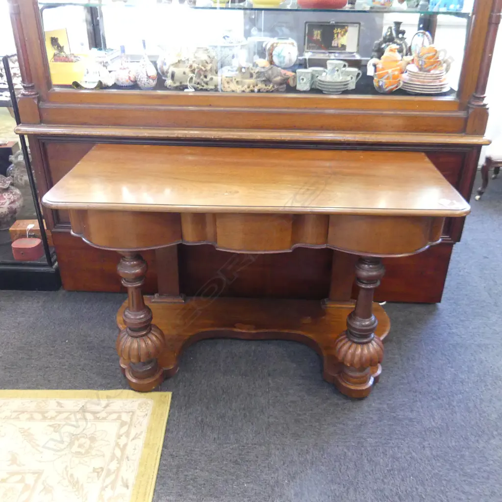 VICTORIAN MAHOGANY WASH STAND 1220x540x725mm FAULTS Image 1++