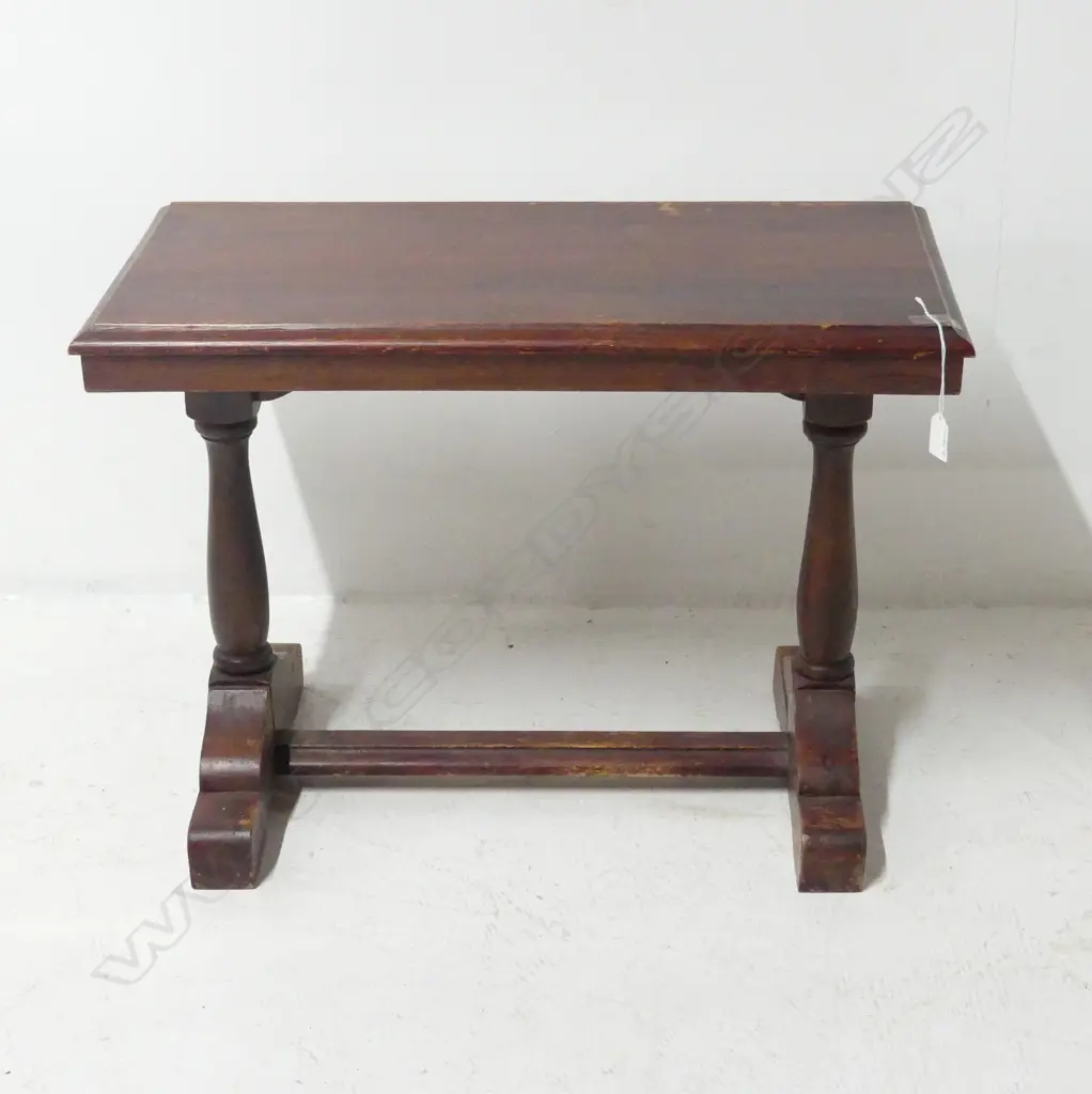 OAK SIDE TABLE, STRETCHER BASE W.685mm Image 1++