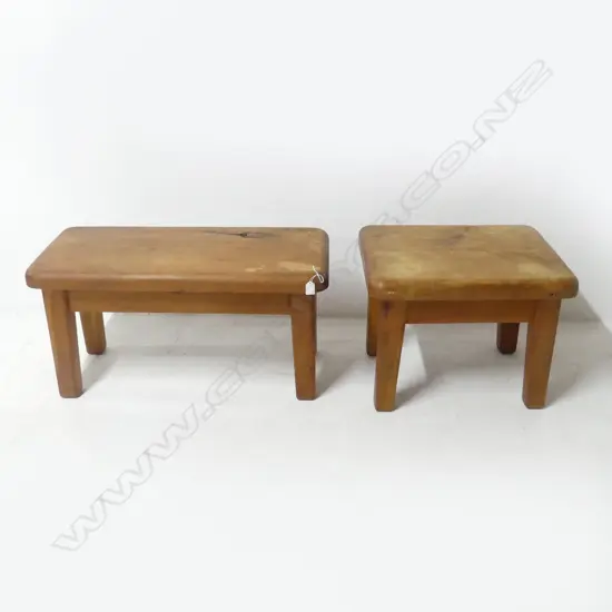 2 SWAMP KAURI SIDE TABLES 850x390x430mm