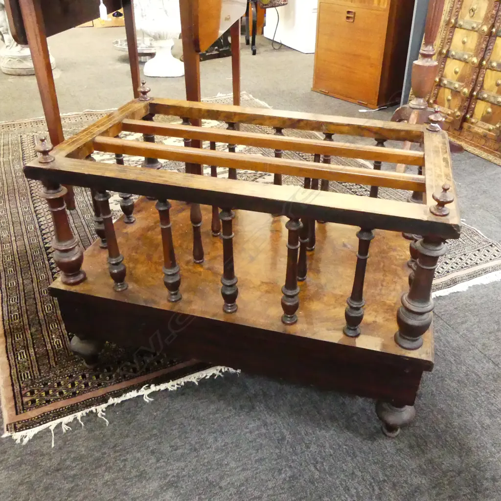 VICTORIAN MAHOGANY CANTERBURY 660x420x480mm Image 1++