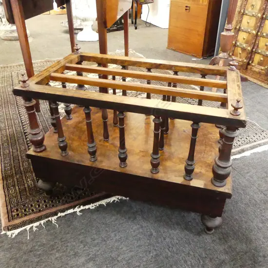 VICTORIAN MAHOGANY CANTERBURY 660x420x480mm