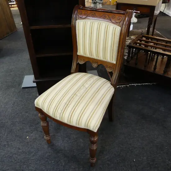 EDWARDIAN MAHOGANY DINING CHAIR