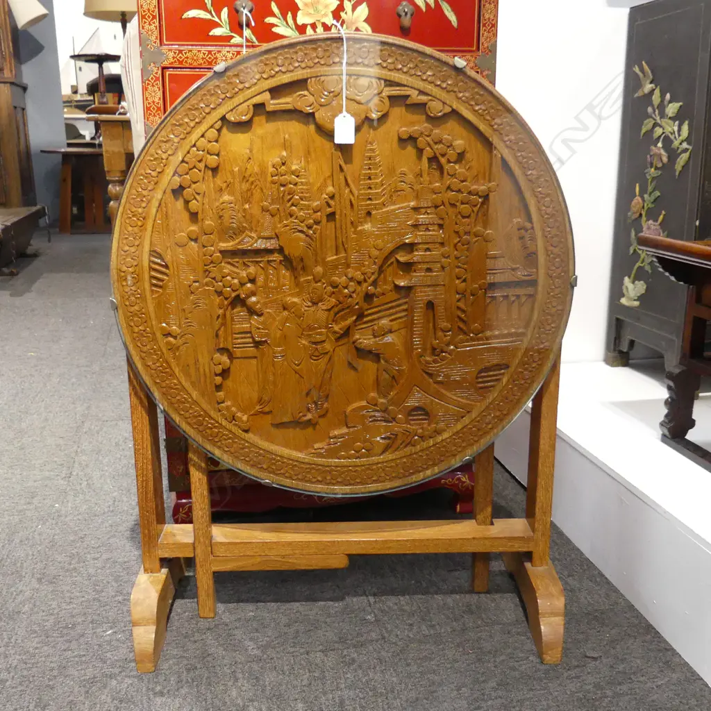 ORIENTAL TILT TOP TABLE 610mm dia Image 1++